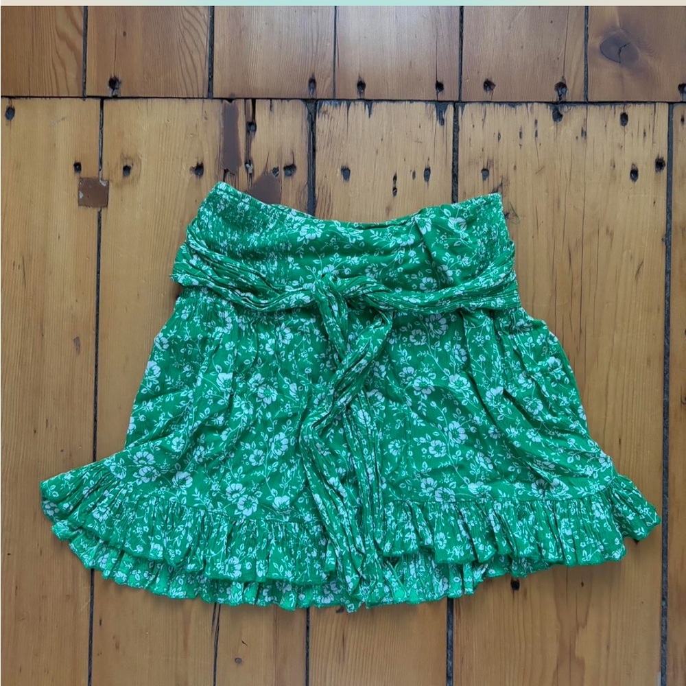 Free people green mini skirt or shirt 💚 - Picture 2 of 4